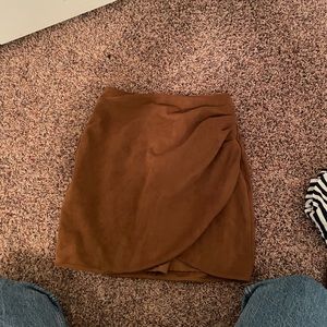 Xxs Abercrombie faux leather skirt
